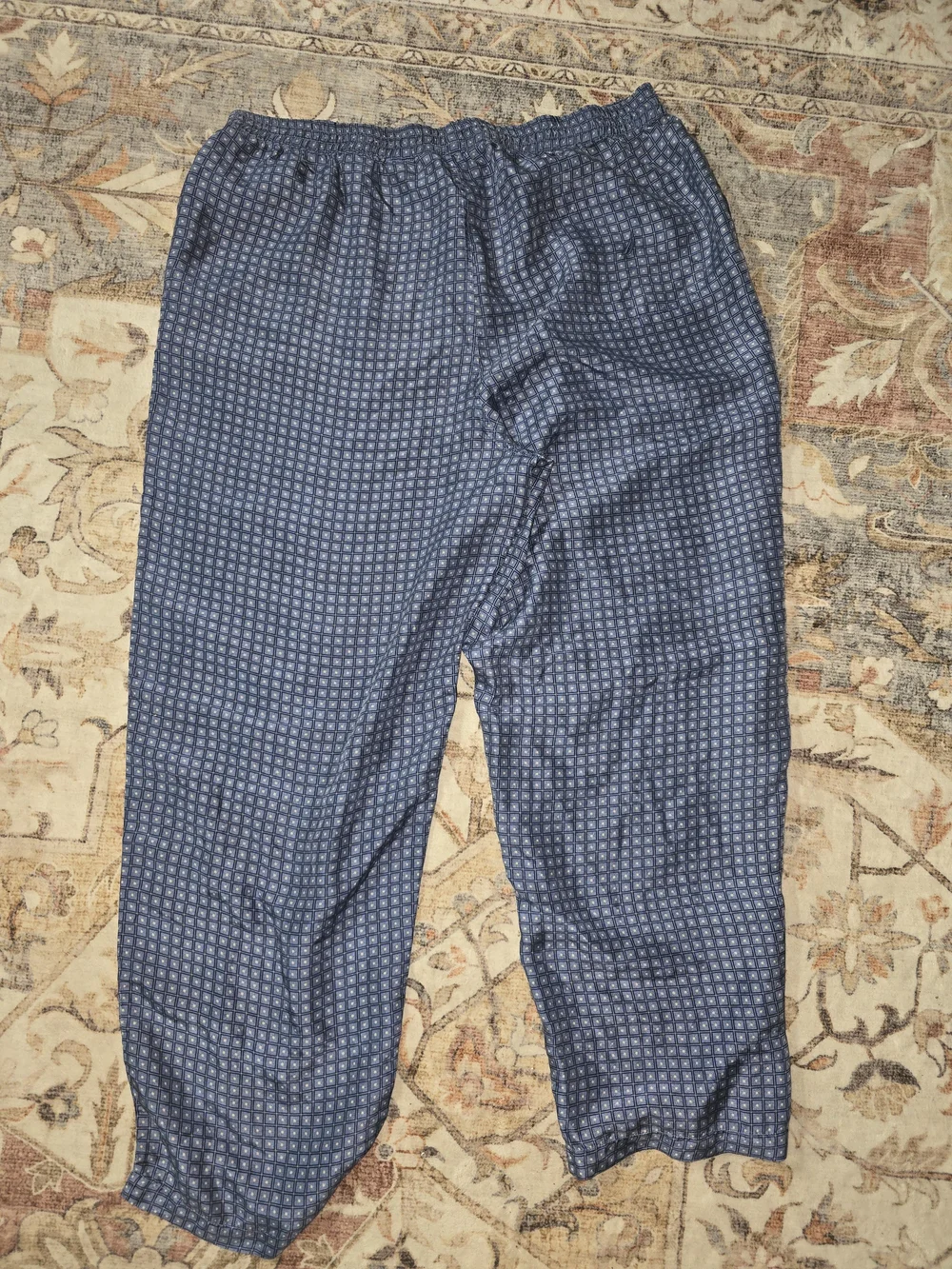 Silk Nautica Navy Blue Geometric Pajama